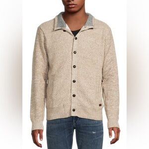 BUFFALO DAVID BITTON Wadle Faux Fur-Lined Cardigan Men’s Size L NWT